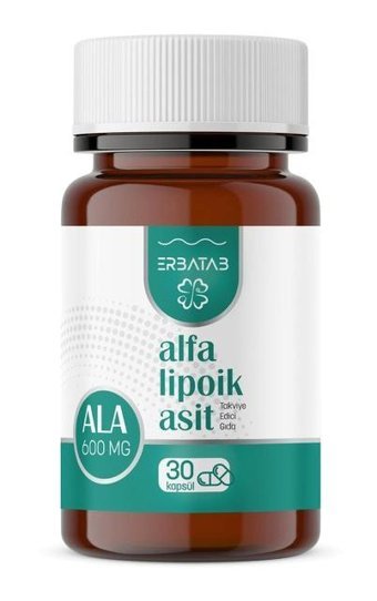 Erbatab Alfa Lipolik Asit Aromasız Yetişkin Vitamin 30 Kapsül