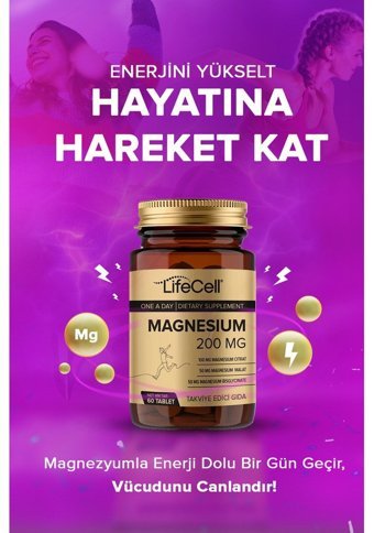 Lifecell Magnesium Aromasız Yetişkin Vitamin 60 Tablet