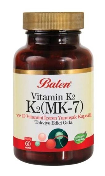 Balen Vitamin K2 Bitki Ekstralar Yetişkin Vitamin 60 Kapsül