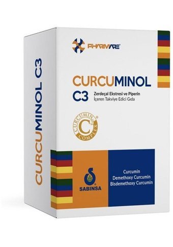 Pharmare Curciminol C3 Zerdeçal Yetişkin Vitamin 30 Kapsül