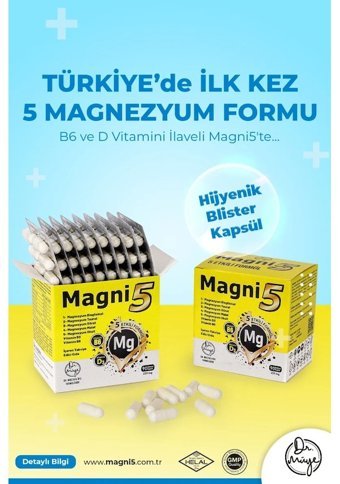 Dr. Müye Magni5 Aromasız Yetişkin Vitamin 90 Kapsül