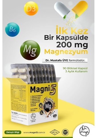 Dr. Müye Magni5 Aromasız Yetişkin Vitamin 90 Kapsül