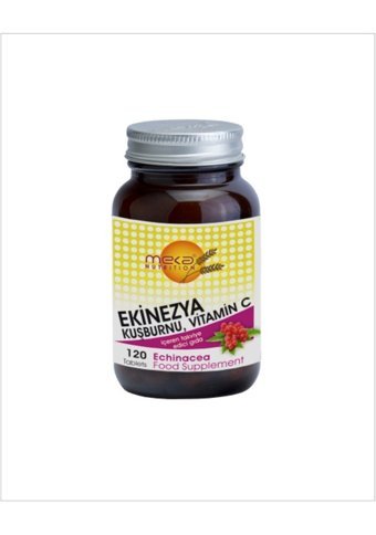 Meka Nutrition Ekinezya Kuşburnu Bitki Ekstralar Yetişkin Vitamin 120 Tablet