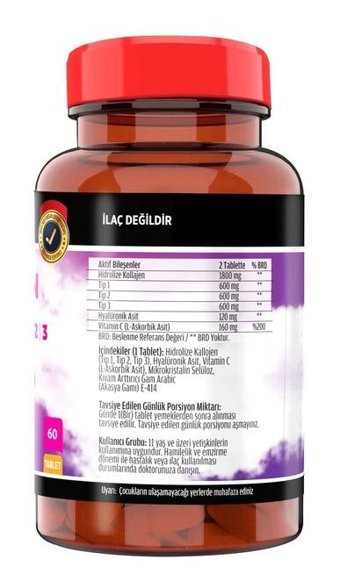Ncs Kollajen Balık Aromasız Yetişkin Vitamin 60 Tablet - 120 Tablet