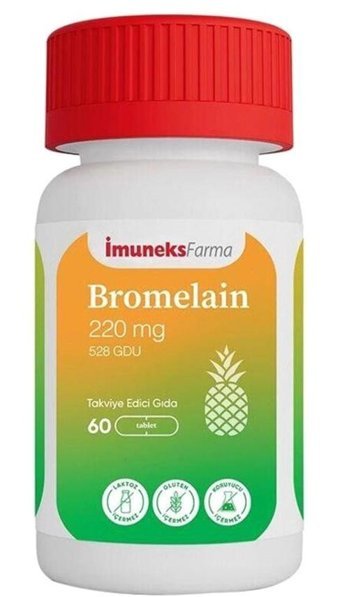 Imuneks Farma Bromelin Aromasız Yetişkin Vitamin 60 Kapsül