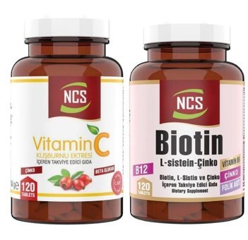 Ncs Vitamin C Biotin Çinko Kuşburnu Yetişkin Vitamin 120 Tablet - 120 Tablet