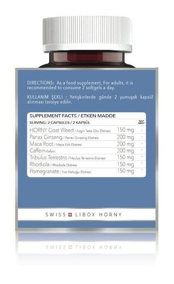 Sovital Libox Horny Goat Weed Aromasız Yetişkin Vitamin 60 Tablet
