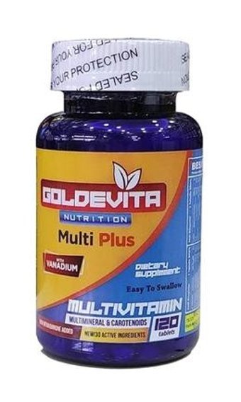 Goldevita Multiplus Aromasız Yetişkin Vitamin 120 Tablet