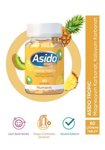 Humanis Asido Tropic Aromasız Yetişkin Vitamin 80 Tablet