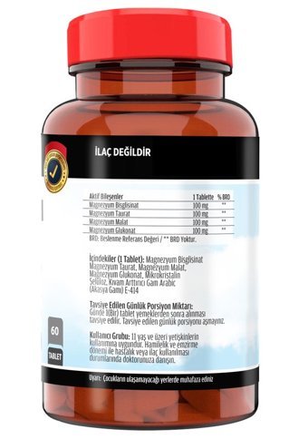 Ncs Magnesium Elementleri Aromasız Yetişkin Vitamin 60 Tablet - 20 ml