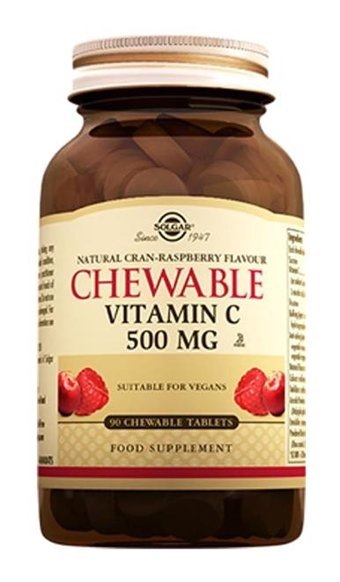Solgar Çiğnenebilir Vitamin C Çilekli Yetişkin Vitamin 90 Kapsül