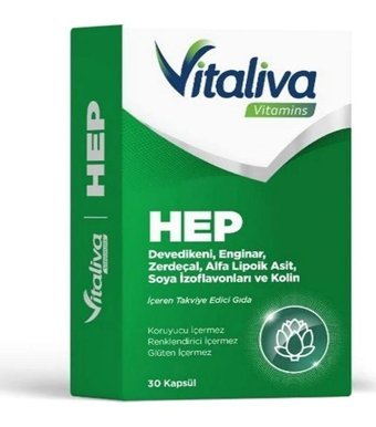 Vitaliva Vitamins Hep Aromasız Yetişkin Vitamin 30 Kapsül