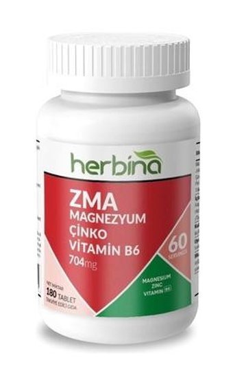 Herbina Zma Bitki Ekstralar Yetişkin Vitamin 180 Kapsül