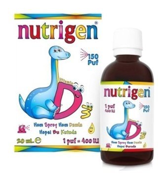 Nutrigen Vitamin D3 Aromalı Yetişkin Vitamin 20 ml