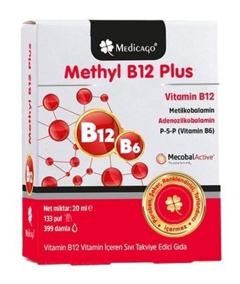 Medicago Methyl B12 Plus Aromasız Yetişkin Vitamin 20 ml