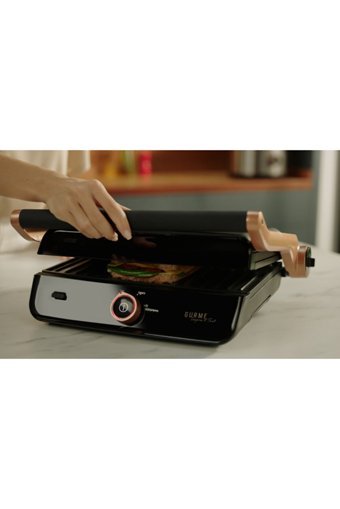 Arçelik TM 9046 S 6 Dilim Seramik Çıkartılabilir Plaka Tek Yönlü 2400 W Izgaralı Siyah Tost Makinesi
