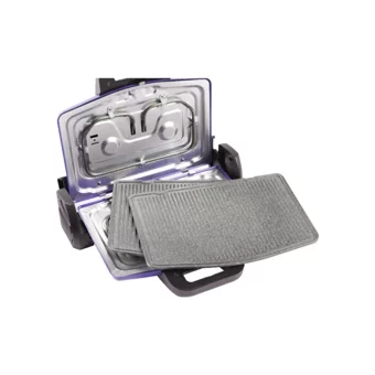 Arnica GH26123 6 Dilim Granit Çıkartılabilir Plaka Çift Taraflı 1700 W Izgaralı Mor Tost Makinesi