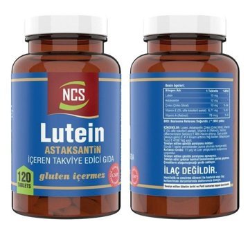 Ncs Lutein Astaxanthin - Vitamin D3 K2 Aromasız Yetişkin Vitamin 120 Tablet