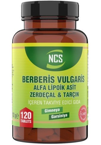 Ncs Berberis Vulgaris - Vitamin C Tarçın - Zerdeçal Yetişkin Vitamin 120 Tablet - 180 Tablet
