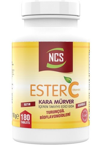 Ncs Berberis Vulgaris - Vitamin C Tarçın - Zerdeçal Yetişkin Vitamin 120 Tablet - 180 Tablet