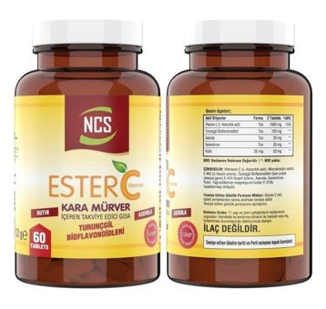 Ncs Ester C Vitamini Kara Mürver - Ncs Vitamin D3 K2 Karamürverli Yetişkin Vitamin 60 Tablet