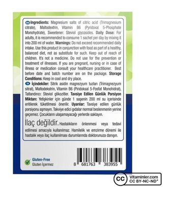 Nature'S Supreme Magnesium Citrate Aromasız Yetişkin Vitamin 30 Şase