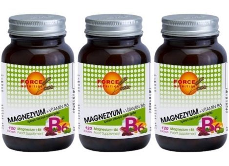 Force Nutrition Magnezyum Vitamin B8 Aromasız Yetişkin Vitamin 120 Tablet