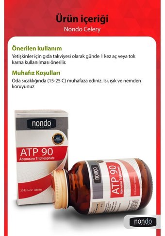 Nondo Atp Aromasız Yetişkin Vitamin 30 Tablet