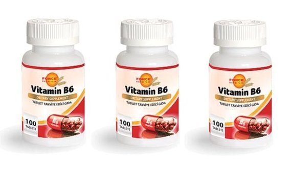 Force Nutrition Vitamin B6 Bitki Ekstralar Yetişkin Vitamin 3x100 Tablet