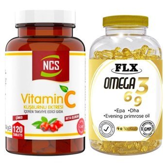 Ncs Vitamin C - Omega 3 Meyveli Yetişkin Vitamin 120 Tablet