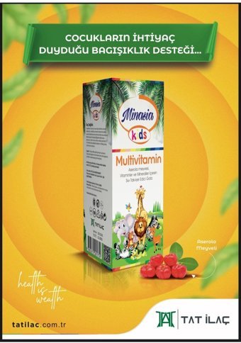 Minasia Kids Multivitamin Aromasız Yetişkin Vitamin 200 ml
