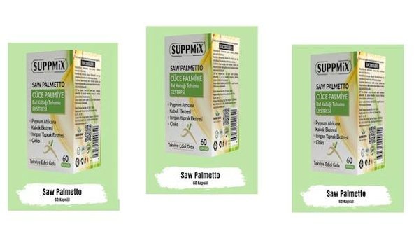 Suppmix Saw Palmetto Aromasız Yetişkin Vitamin 60 Kapsül