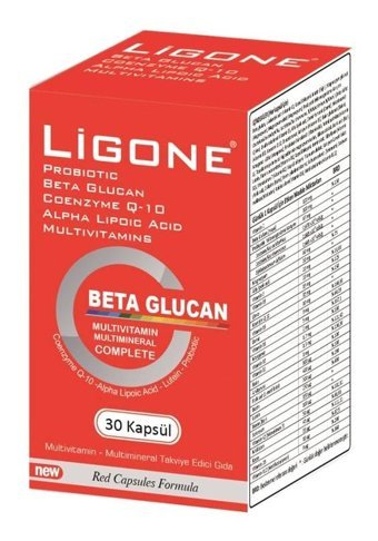 Ligone Beta Glucan Aromasız Yetişkin Vitamin 30 Tablet