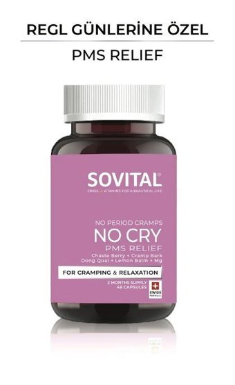 Sovital No Cry Pms Relief Aromasız Yetişkin Vitamin 48 Kapsül