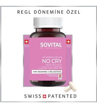 Sovital No Cry Pms Relief Aromasız Yetişkin Vitamin 48 Kapsül