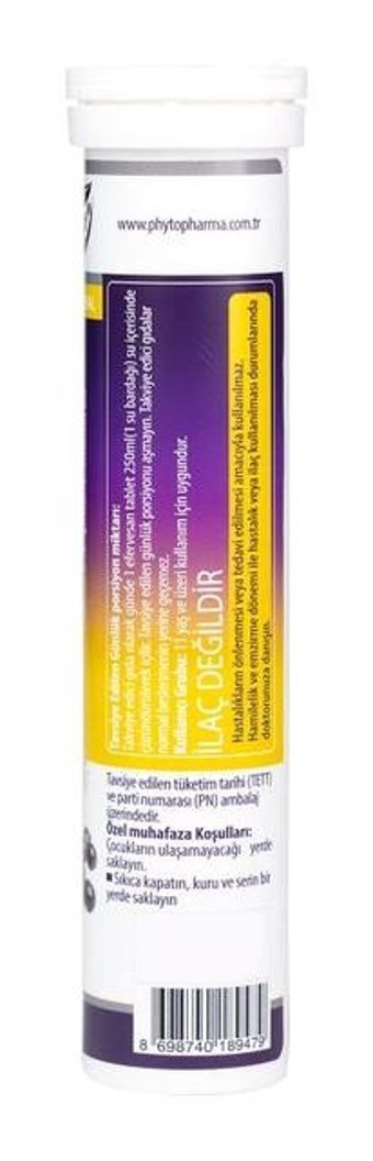 Phytodef Vitamin C + Sambucus Nigra Portakallı Yetişkin Vitamin 20 Tablet - 20 Tablet