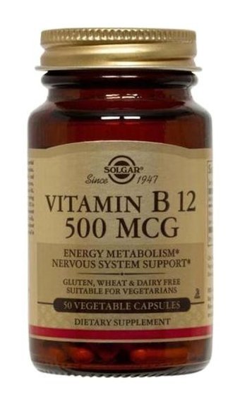 Solgar Vitamin B12 Aromasız Yetişkin Vitamin 50 Kapsül