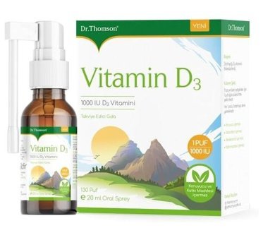 Dr. Thomson Vitamin D3 Aromasız Yetişkin Vitamin 20 ml