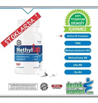 Smartcaps Methylup Active B Complex+Tmg Aromasız Yetişkin Vitamin 60 Kapsül