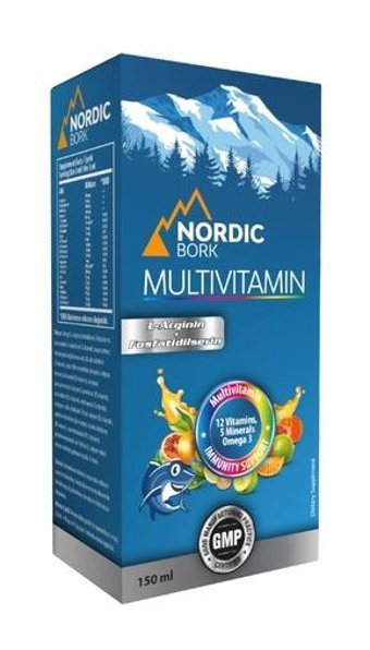 Nordic Bork Multivitamin Meyveli Yetişkin Vitamin 150 ml