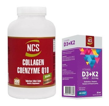 Ncs Selenium Çinko Kollajen - Ncs Vitamin D3 K2 Aromasız Yetişkin Vitamin 300 Tablet