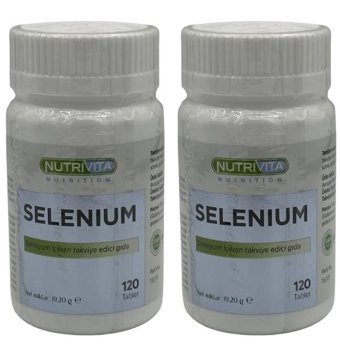 Nutrivita Selenium Aromasız Yetişkin Vitamin 2x120 Tablet