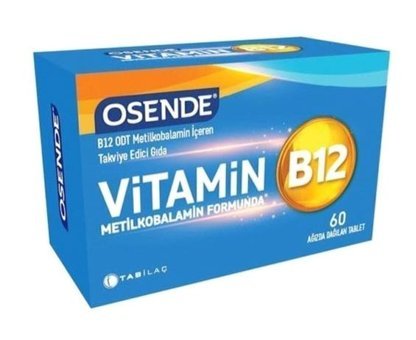 Osende Metilfolat Aromasız Yetişkin Vitamin 60 Tablet