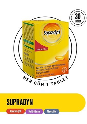 Supradyn - Portakallı Yetişkin Vitamin 30 Tablet