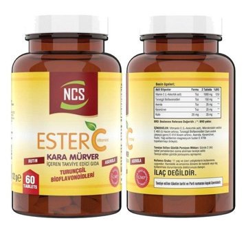 Ester Kara Mürver Nevfix Vitamin D3-K2 Karamürverli Yetişkin Vitamin 60 Tablet
