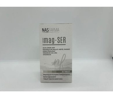 Nasmed Mag-Ser Aromasız Yetişkin Vitamin 30 Tablet
