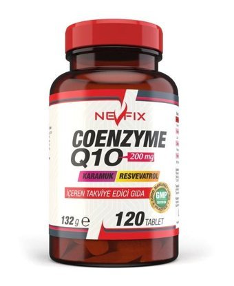 Nevfix Coenzyme Q10 - Vitamin C Bromelian Aromasız Yetişkin Vitamin 120 Tablet