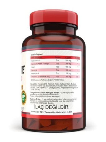 Nevfix Coenzyme Q10 - Vitamin C Bromelian Aromasız Yetişkin Vitamin 120 Tablet