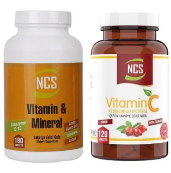 Ncs Vitamin C Multivitamin Kuşburnu Yetişkin Vitamin 120 Tablet - 180 Tablet
