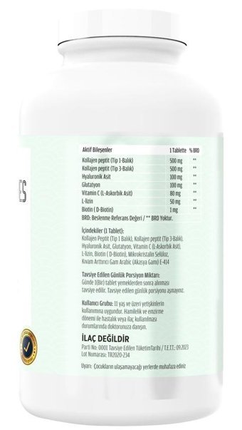 Ncs Kollajen Balık Aromasız Yetişkin Vitamin 300 Tablet - 20 ml